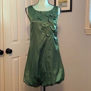 NWOT Sugarlips green balloon bottom dress